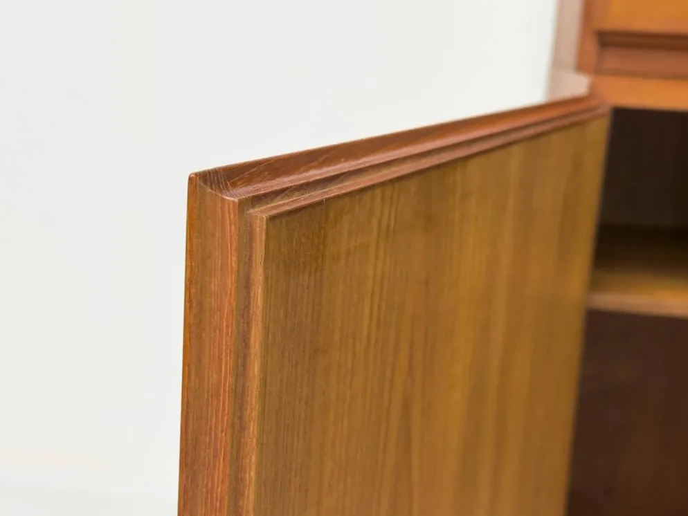 Vintage Teak Bookcase with Desk from Omann Jun, 1960s
