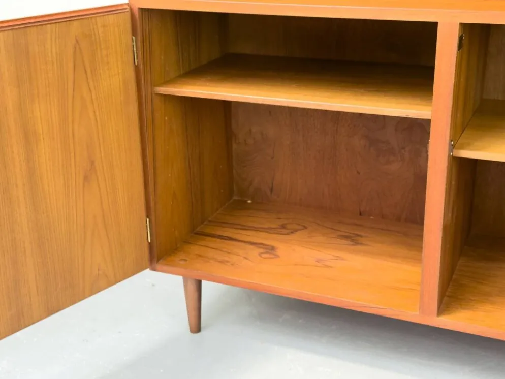Vintage Teak Bookcase with Desk from Omann Jun, 1960s