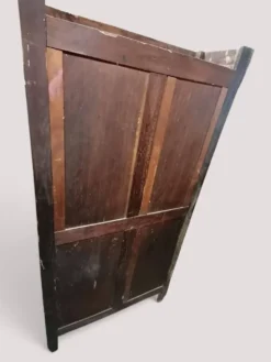 Vitrine ancienne en plaquage d'acajou XIXe - Style Louis Phillipe