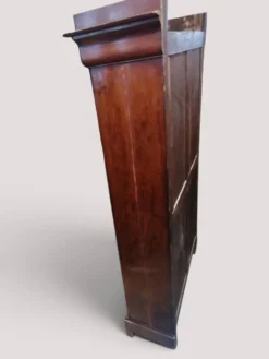 Vitrine ancienne en plaquage d'acajou XIXe - Style Louis Phillipe