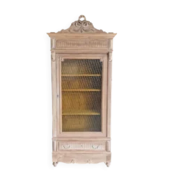 Vitrine ancienne néo-Louis XVI aérogommée