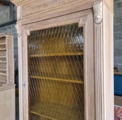 Vitrine ancienne néo-Louis XVI aérogommée
