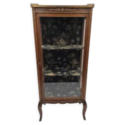 Vitrine ancienne style transition Louis XV-Louis XVI en Acajou