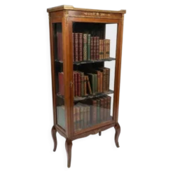 Vitrine ancienne style transition Louis XV-Louis XVI en Acajou