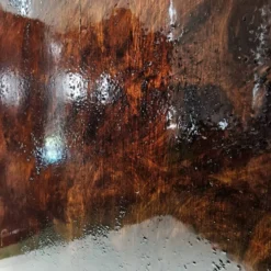 Vitrine anglaise de la fin du 19e siècle avec portes vitrées et tiroirs