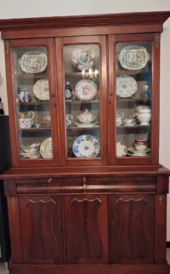 Vitrine anglaise en acajou