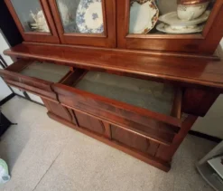 Vitrine anglaise en acajou