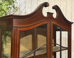 Vitrine anglaise en acajou fin XIXème