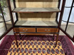Vitrine anglaise en acajou fin XIXème