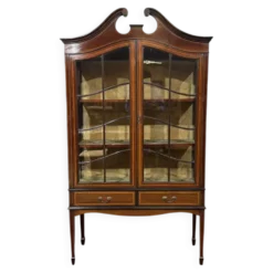 Vitrine anglaise en acajou fin XIXème