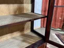 Vitrine anglaise en acajou fin XIXème