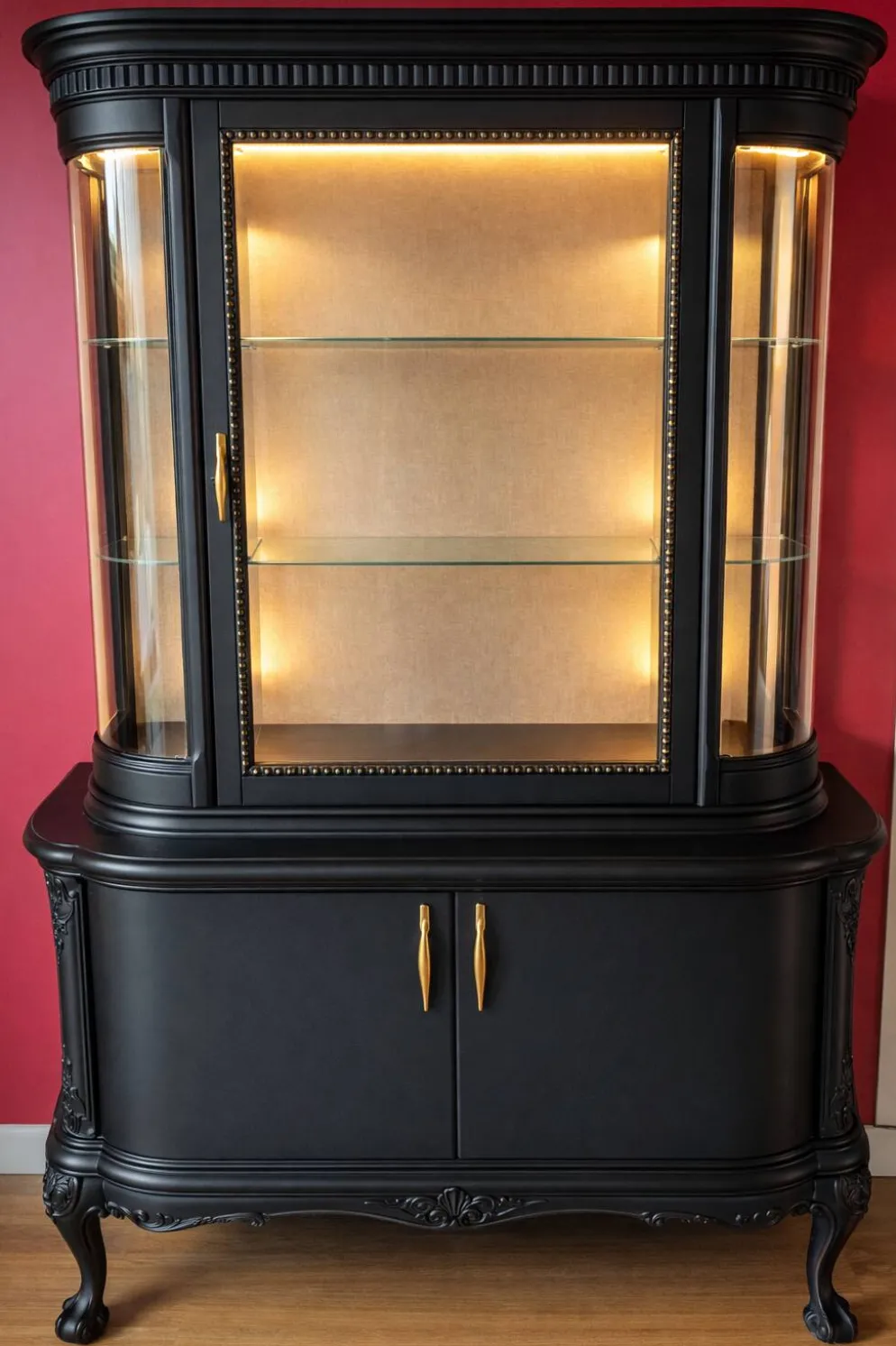 Vitrine argentier chippendale