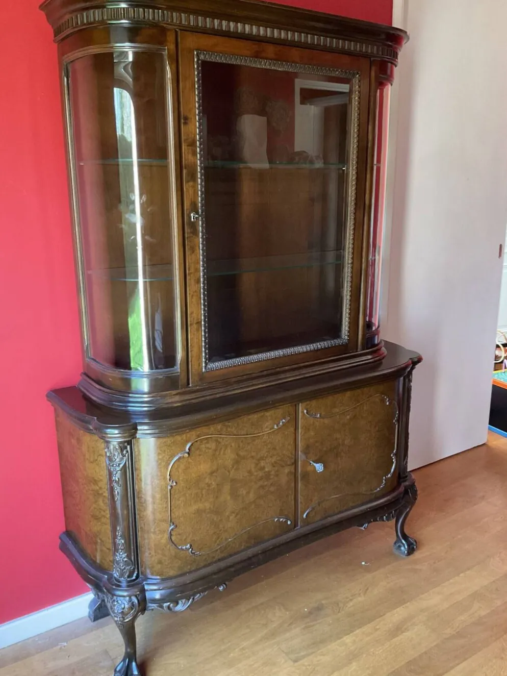 Vitrine argentier chippendale
