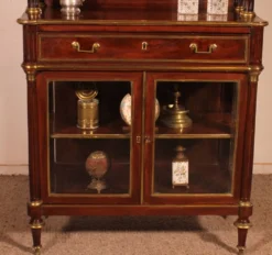 vitrine/bar d'époque Louis XVI en acajou