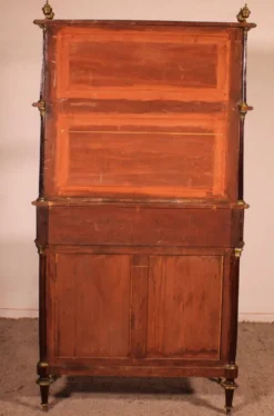 vitrine/bar d'époque Louis XVI en acajou