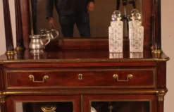 vitrine/bar d'époque Louis XVI en acajou