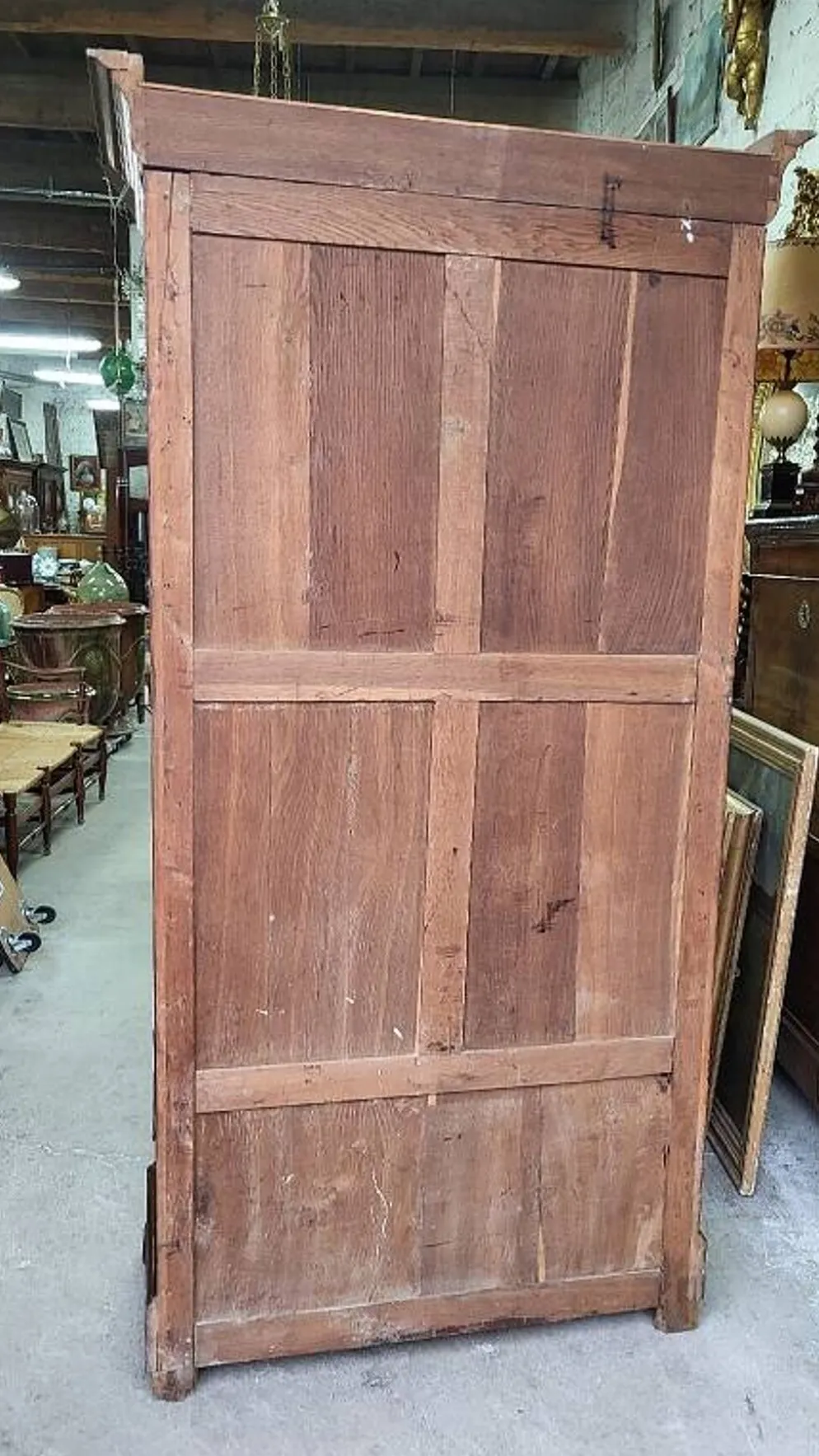 Vitrine bibliotheque 1 porte en noyer du XlXème siecle