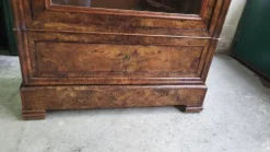 Vitrine bibliotheque 1 porte en noyer du XlXème siecle