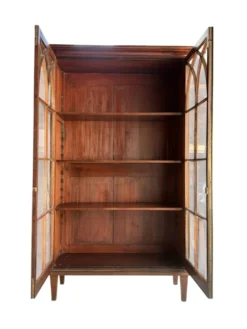 Vitrine bibliothèque 1900 en acajou