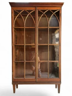 Vitrine bibliothèque 1900 en acajou