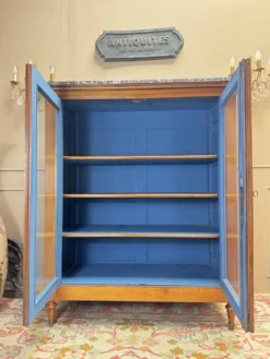 Vitrine, bibliothèque en merisier de style directoire xix eme siècle