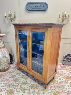 Vitrine, bibliothèque en merisier de style directoire xix eme siècle