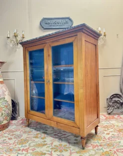 Vitrine, bibliothèque en merisier de style directoire xix eme siècle