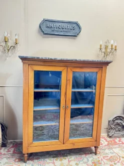 Vitrine, bibliothèque en merisier de style directoire xix eme siècle