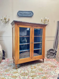 Vitrine, bibliothèque en merisier de style directoire xix eme siècle