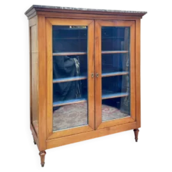 Vitrine, bibliothèque en merisier de style directoire xix eme siècle