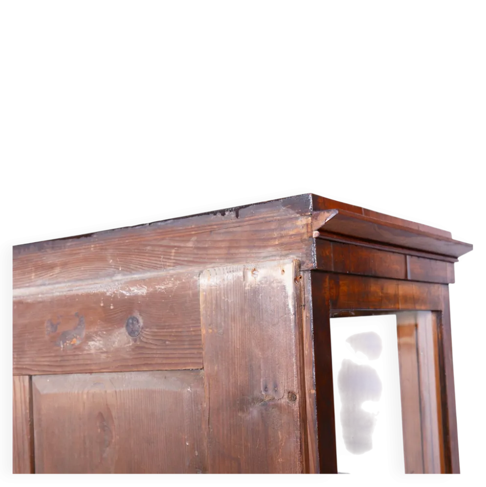 Vitrine Biedermeier en noyer, années 1830