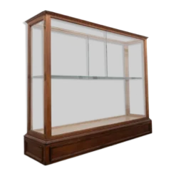 Vitrine centrale de musée en chêne – Début du XXe siècle