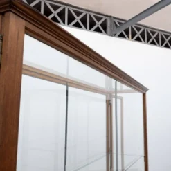 Vitrine centrale de musée en chêne – Début du XXe siècle