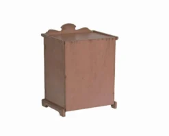 Vitrine chevet petit meuble rose vieux teck piece et patine d'origine inde