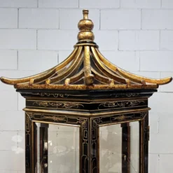 Vitrine chinoise vintage toit pagode (éclairage) asiatique
