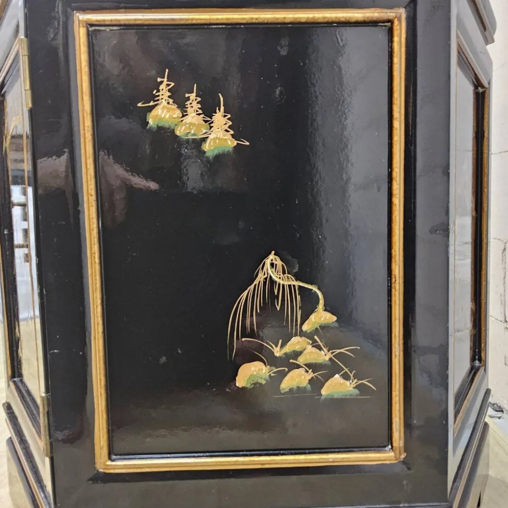 Vitrine chinoise vintage toit pagode (éclairage) asiatique
