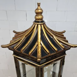 Vitrine chinoise vintage toit pagode (éclairage) asiatique
