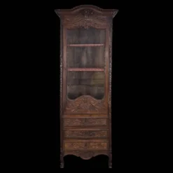 Vitrine commode bonnetière normande du XIXème