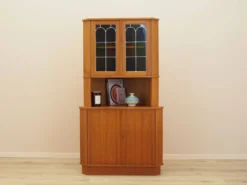 Vitrine d'angle en teck, Danemark, années 1960