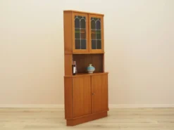 Vitrine d'angle en teck, Danemark, années 1960