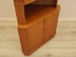 Vitrine d'angle en teck, Danemark, années 1960