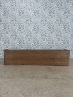 Vitrine de magasin ancienne en chêne (rénovée)
