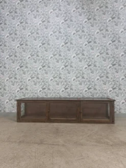 Vitrine de magasin ancienne en chêne (rénovée)