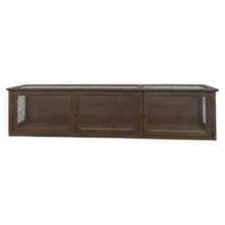 Vitrine de magasin ancienne en chêne (rénovée)