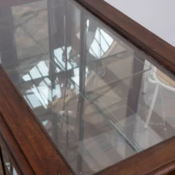 Vitrine de magasin en bois, verre et laiton – début du XXe siècle