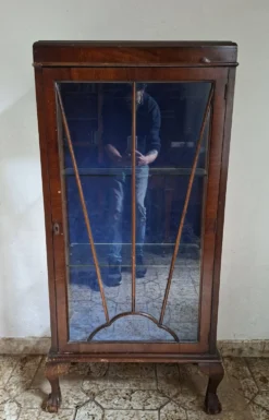 Vitrine De Présentation En Acajou, Style Anglais