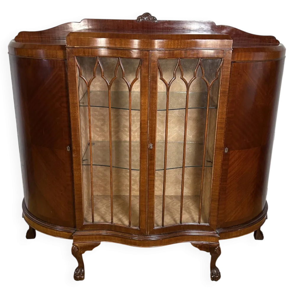 Vitrine de style victorien tardif/édouardien (1880-1900) Un véritable bijou