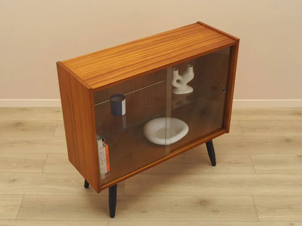 Vitrine en acajou avec façade en verre, Danemark, années 1970