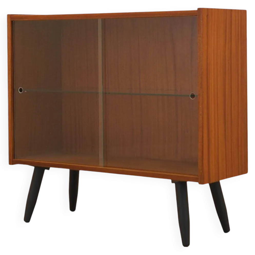 Vitrine en acajou avec façade en verre, Danemark, années 1970