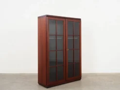 Vitrine en acajou, design danois, années 1970, fabriquée au Danemark